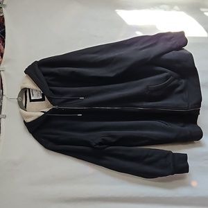Sonoma 3XLT Black Zip Up Lined Hoodie